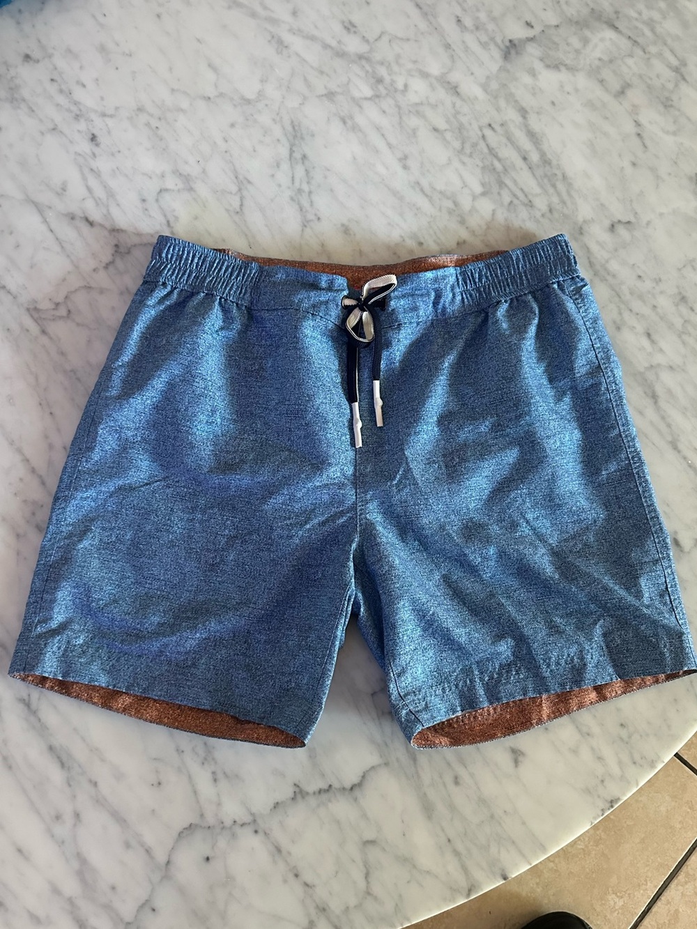 Robert graham light blue creek swim trunk
